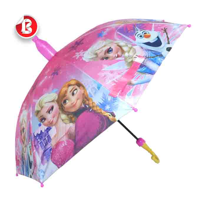 عکس اصلی چتر دخترانه مدل لیوانی طرح آنا و السا