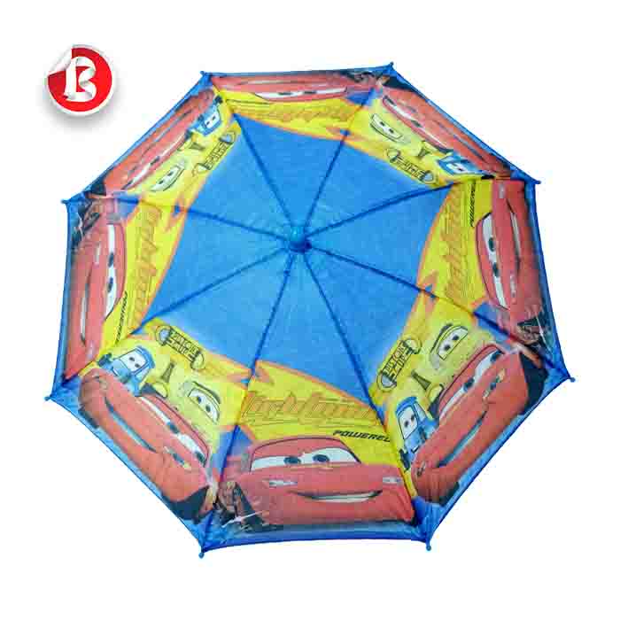 عکس اصلی چتر بچگانه طرح مک کویین سایز 13