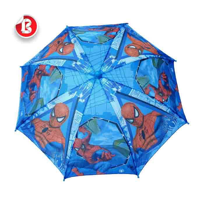 عکس اصلی چتر بچگانه طرح مرد عنکبوتی سایز 13