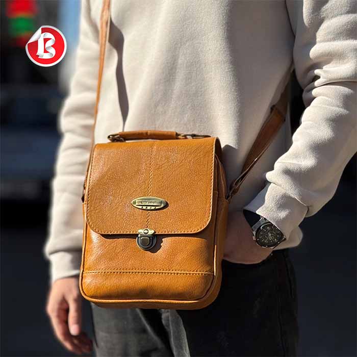 عکس اصلی کیف دوشی مردانه دسته دار کد 505