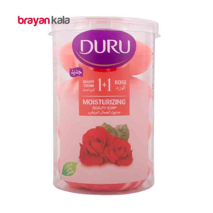 عکس اصلی صابون شستشو دورو مدل ROSE وزن 110 گرم بسته 4 عددی